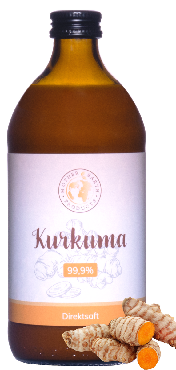 Kurkuma Direktsaft 99,9 % 500 ml – Mother Earth Products