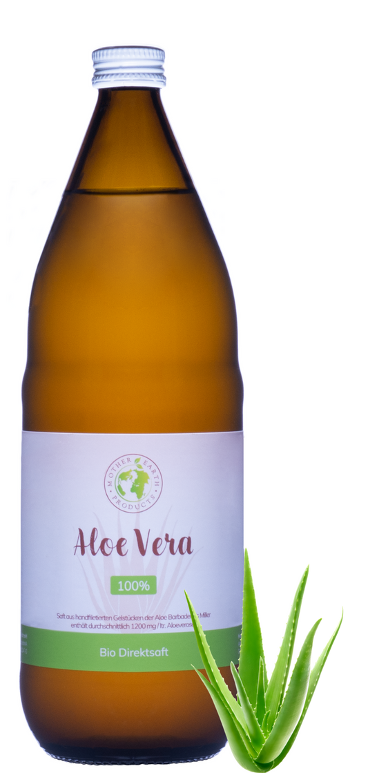 Aloe Vera Bio Direktsaft- handfiletiert 0,5 ltr - 1200 mg Aloverose