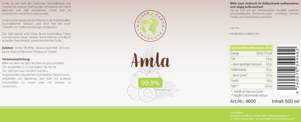 Amla Direktsaft 99,9 % 500 ml